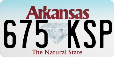 AR license plate 675KSP