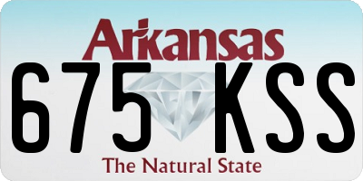 AR license plate 675KSS