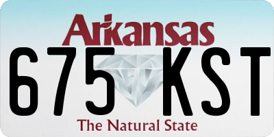 AR license plate 675KST