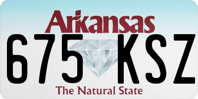 AR license plate 675KSZ