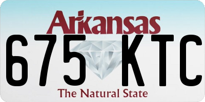 AR license plate 675KTC