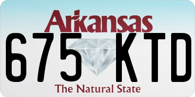 AR license plate 675KTD