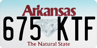 AR license plate 675KTF