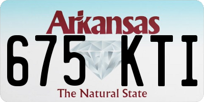 AR license plate 675KTI