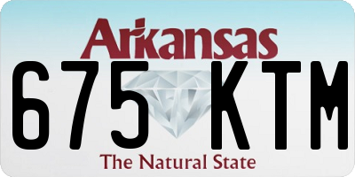 AR license plate 675KTM