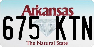 AR license plate 675KTN