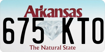 AR license plate 675KTO