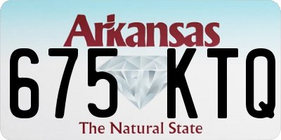 AR license plate 675KTQ