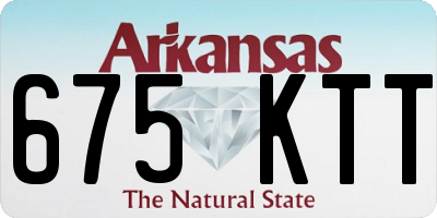 AR license plate 675KTT