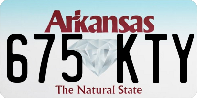 AR license plate 675KTY