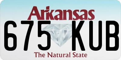 AR license plate 675KUB