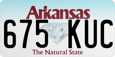 AR license plate 675KUC