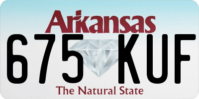 AR license plate 675KUF