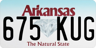 AR license plate 675KUG