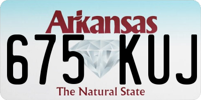 AR license plate 675KUJ