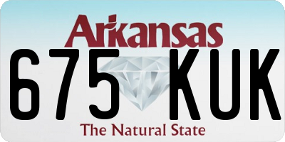 AR license plate 675KUK