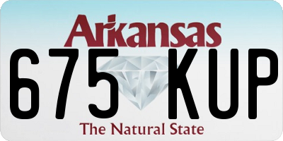 AR license plate 675KUP