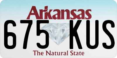 AR license plate 675KUS