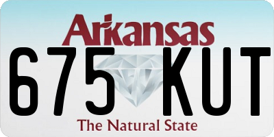 AR license plate 675KUT