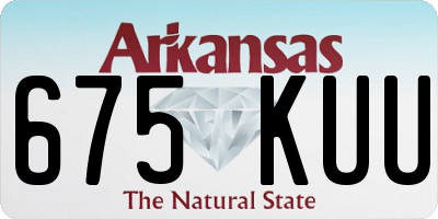 AR license plate 675KUU