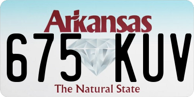 AR license plate 675KUV