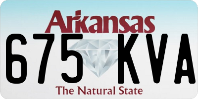 AR license plate 675KVA