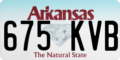 AR license plate 675KVB