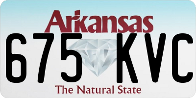 AR license plate 675KVC