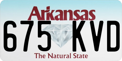 AR license plate 675KVD