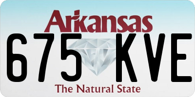AR license plate 675KVE