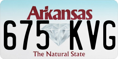 AR license plate 675KVG