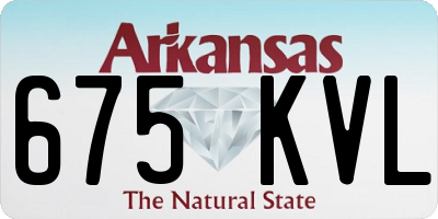 AR license plate 675KVL