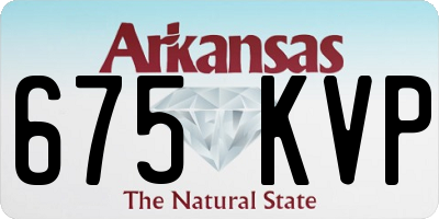 AR license plate 675KVP