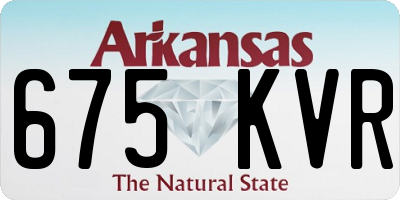 AR license plate 675KVR