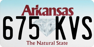 AR license plate 675KVS