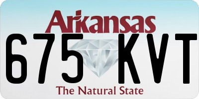 AR license plate 675KVT