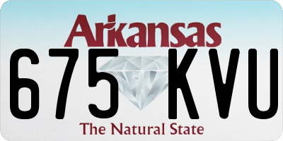 AR license plate 675KVU