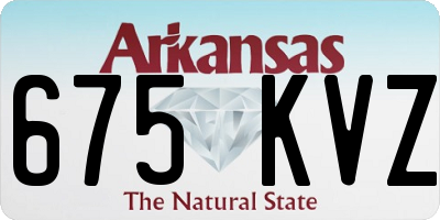 AR license plate 675KVZ