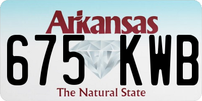 AR license plate 675KWB
