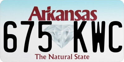 AR license plate 675KWC