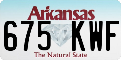 AR license plate 675KWF