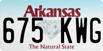 AR license plate 675KWG