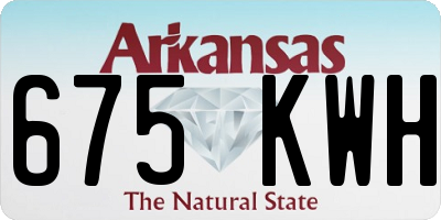 AR license plate 675KWH
