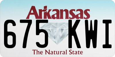 AR license plate 675KWI