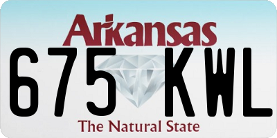 AR license plate 675KWL