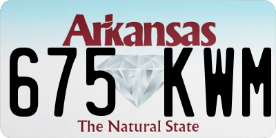 AR license plate 675KWM