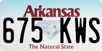 AR license plate 675KWS