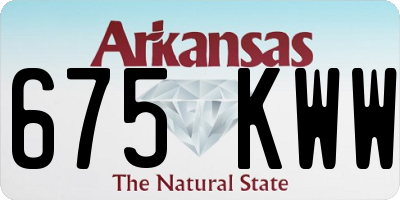 AR license plate 675KWW