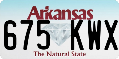 AR license plate 675KWX