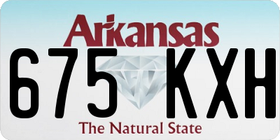 AR license plate 675KXH